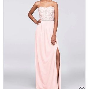 long formal dress, size 2 but top altered to a 0